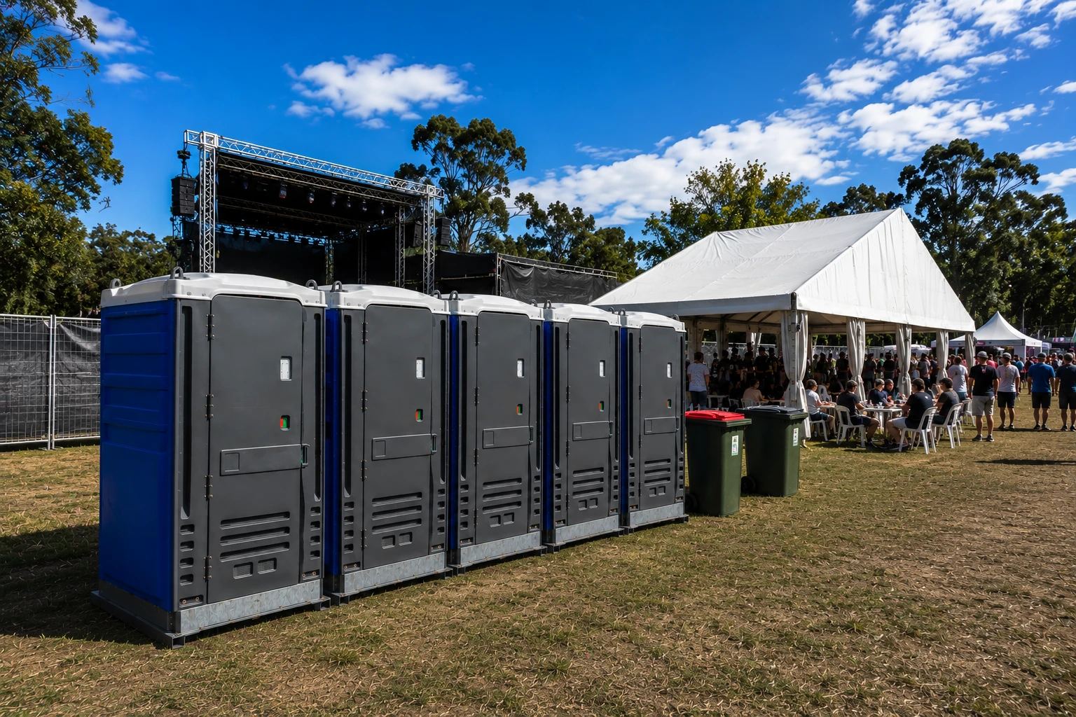 Portable toilet hire